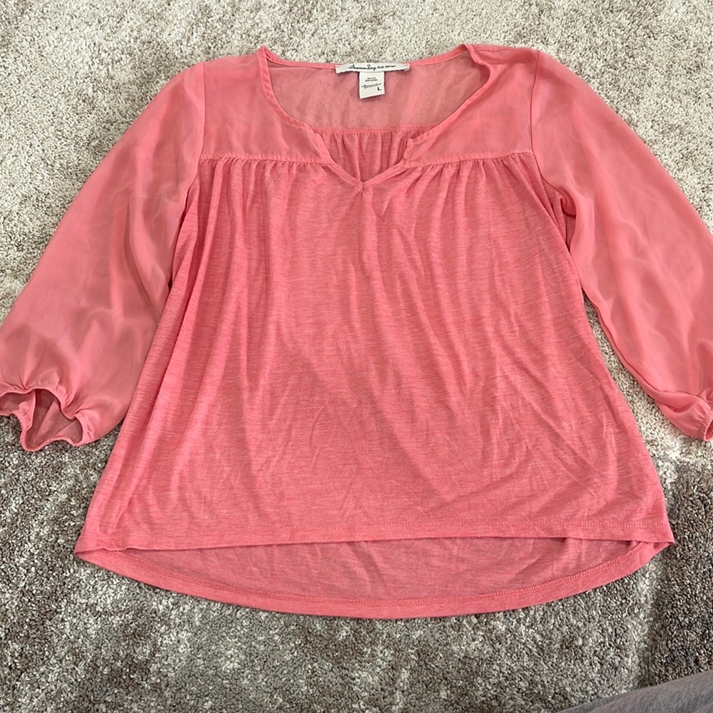 Coral pink top